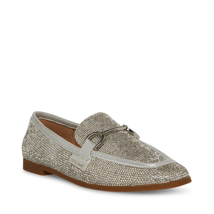 Loafers Steve Madden Carrine-r Mujer Plateadas | ES CAS031